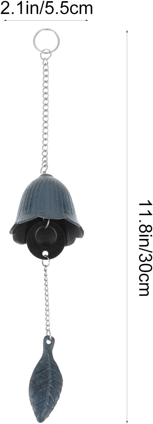 YARNOW Wind Chime Meditation Bells Chimes Maple Leaf Wind Tubes Metal Wind Bell Chimes Leaf Garden Chimes Bell Wind Fortune Hanging Bell Outdoor Chime Japanese-Style Iron Windmill Baby