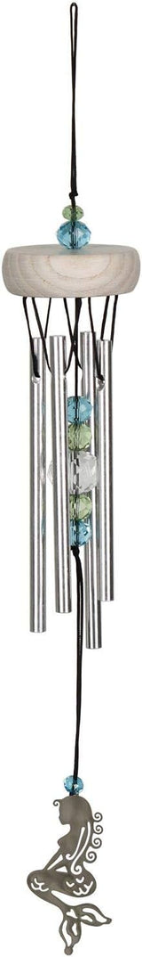 Woodstock Chimes Signature Collection, Woodstock Chime Fantasy, Mermaid 10'' Décor Designs - Small Chimes Wind Chimes for Outdoor, Patio, Home or Garden Décor (WCFM)
