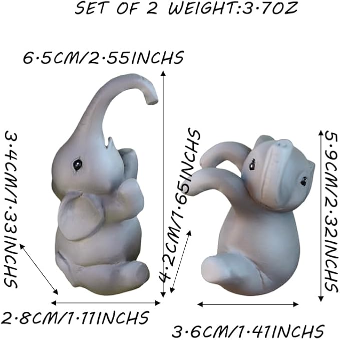 Set of 2 Climbing Elephant Figure Plant Pot Hanger, Turtle Flower Pot Hugger, Resin Tortoise Statue, Funny Pot Huggers for Planters, Cute Flower Pot Hugger, Garden Fence Balcony Patio Yard (ELEPHANT)