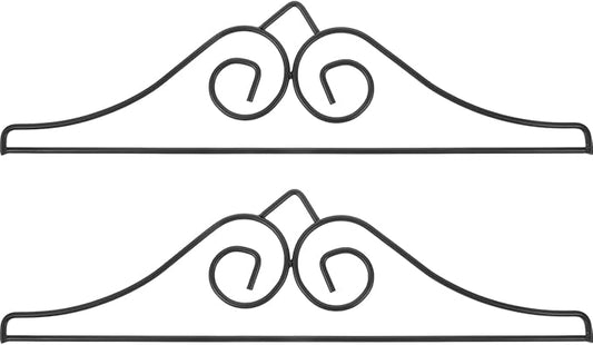 Toddmomy Garden Flag Wall Hanger, 2Pcs Metal Garden Flag Hanger Banner Holder for Lawn Porch Wall