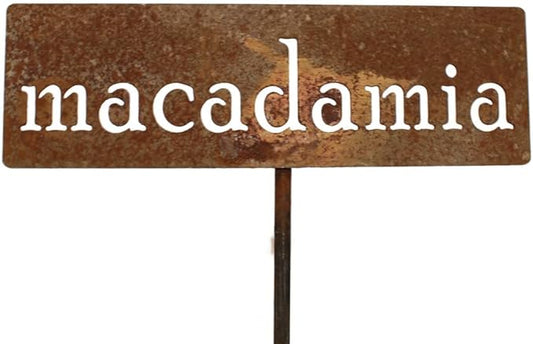 Classic Metal Garden Markers 19 Inches Tall (macadamia, Naturally Rusted)
