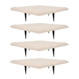 Keenso Unique Textured Stepping Stones, Weatherproof Garden Decoration for Outdoor Walkways (Beige)