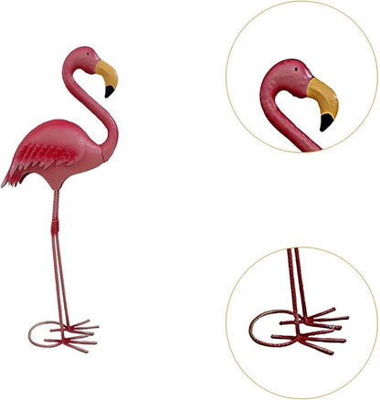 Garden Statue, Animal Figure, Sculpture, Crafts, Multifunctional Landscape Ornament, Metal for The Garden of, Height 50.5 cm