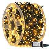 FUNPENY 164FT 500 LED String Lights - 8 Modes, Waterproof, Warm White