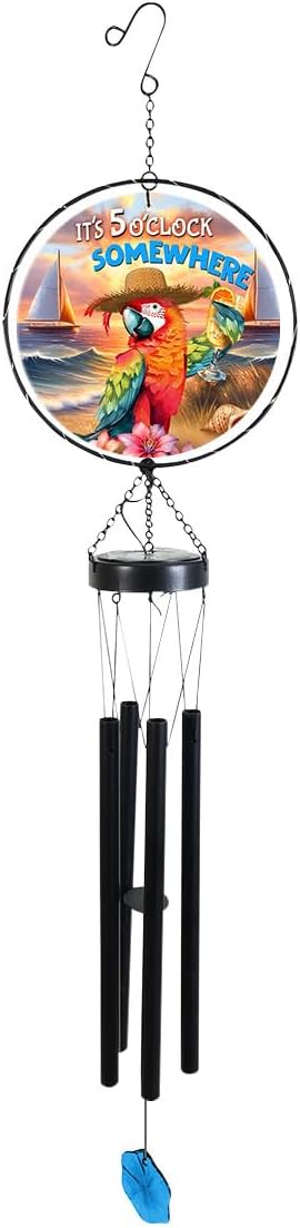 Briarwood Lane Sunset Parrot Illuminated Wind Chime