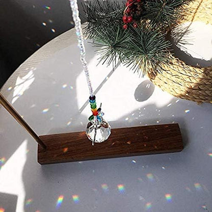 H&D HYALINE & DORA Crystal Guardian Angel Rainbow Makers Suncatchers with 30mm Ball Prism
