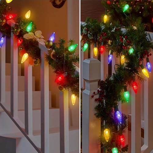 C6 Solar Multicolored 50LED String Lights - 8 Modes Waterproof