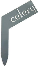 Planter Size Small Metal Garden Plant Vegetable Flower or Herb Markers 13.5 Inches Tall (celery, Primed Finish)