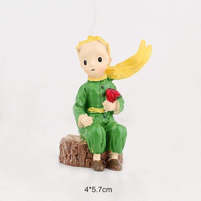 Garden Ornaments Decor Statue Outdoor,Abstract Unique Statue Sculpture Creative Statues and Sculptures Outdoor Decor for Garden,Miniature Cute Little Prince Fairy Garden Figurines Micro Land