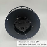 LED Solar Powered Lighthouse, 360 Degree Rotating Lighthouse Lamp, IP66 Waterproof LED Solar Lights Towers Statue for Outdoor Garden Pathway Patio(Black)