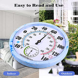 10 Inch Analog Wall Thermometer Hygrometer