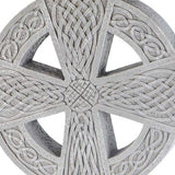 Celtic Garden Cross, Stone Finish Decorative Outdoor Cross with Intricate Knotwork Design