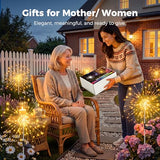 Solar Garden Lights - 8 Modes Firework, 2 Pack