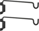 AILIN YELOKIE 16" 360° Swivel Plant Hange - Heavy Duty Solid Steel Wall Hook, 12-Directional Adjustable for Bird Feeders, Outdoor/Indoor Plants, Garden & Patio, Rust-Resistant Black