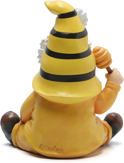 Hodao Bumble Bee Spring Gnome Decorations for Porch, Garden Yard Honey Elf Ornaments World Bee Day Decorations Gifts for Outdoor Garden Decor Birthday Gifts for Mom, Grandma, Women