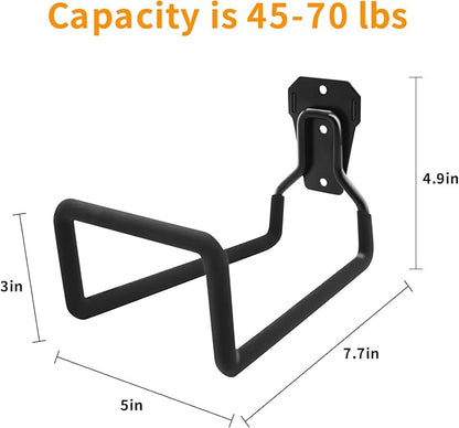 Heavy Duty wall Hooks, Garage Tool Hooks, Bicycle wall Hangers, Garden Tool Hooks, Hose Hooks, Suitable for Hanging Gardening Tools, ladders, Hoses, Bicycles, and Other Items(1 Black)