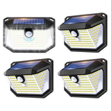 Solar Lights Outdoor, Motion Sensor Security Light, 178 LED, 4 Pack