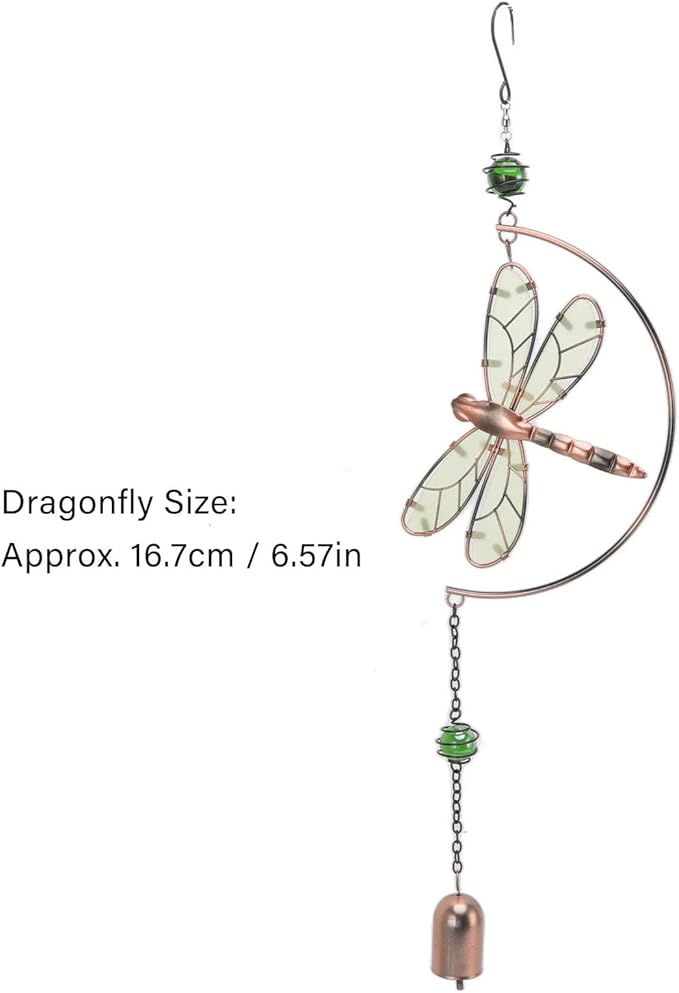Dragonfly Wind Chimes, Dragonfly Ornaments Hanging Decorate Window Hanging Ornaments for Patio, Garden, Backyard or Porch