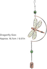 Dragonfly Wind Chimes, Dragonfly Ornaments Hanging Decorate Window Hanging Ornaments for Patio, Garden, Backyard or Porch