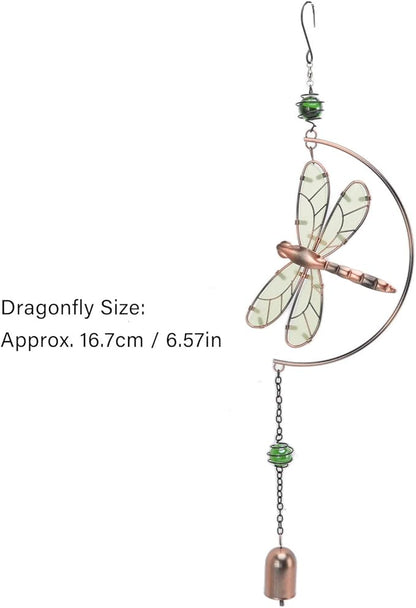 Dragonfly Wind Chimes, Dragonfly Ornaments Hanging Decorate Window Hanging Ornaments for Patio, Garden, Backyard or Porch