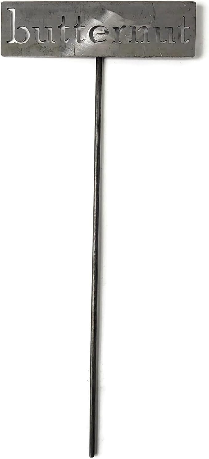 Classic Metal Garden Markers 19 Inches Tall (butternut, Raw, Unfinished Steel (will rust with time))