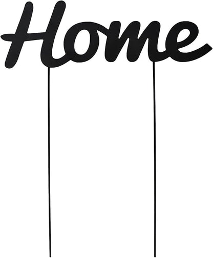 Metal Letters Garden Stakes Yard Art Word Sign Lawn Decoration Indoor Outdoor Plant Pot Decor Decorative Stick for Patio Pathway Flower Bed (home)