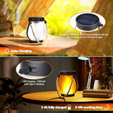 Solar Outdoor Lanterns - Dancing Flame, Warm White (2-Pack)