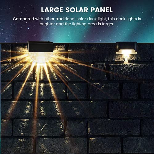 Solar Deck Lights - 6 Pack Waterproof Stair Lights
