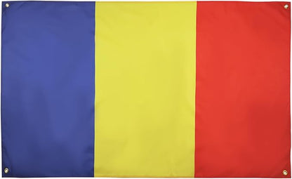 AZ FLAG Chadian Flag 150 x 90 cm with 4 Eyelets for Balcony or Wall