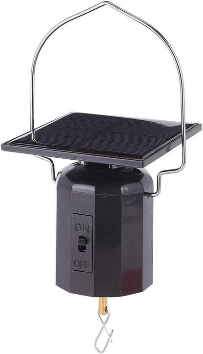 Solar Powered Wind Spinner Motor, Solar Powered Wind Chime Ornament Hanging Rotating Motor for Hanging Display Garden Yard Patio Lawn Outdoo