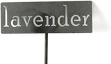 Classic Metal Garden Markers 19 Inches Tall (lavender, Raw, Unfinished Steel (will rust with time))