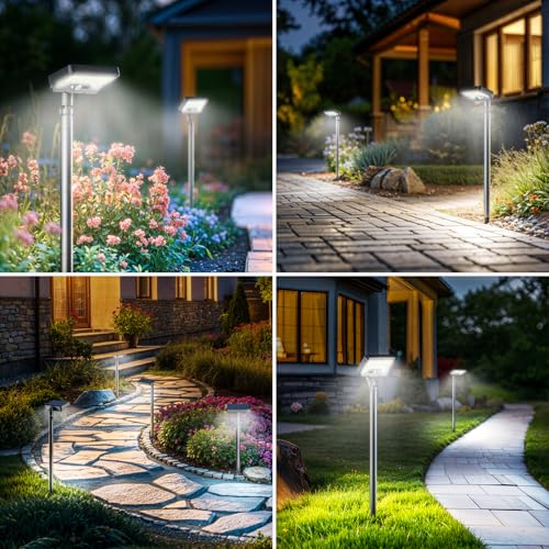 Solar Motion Lights - 92 LED Outdoor Pathway (2 Pack)