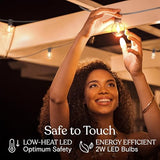 Brightech Ambience Pro LED String Lights - 26 Ft, 12 Globe, Waterproof