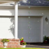 10 FT Rain Chain for Outside, Rain Chain with 10 Bee Pattern Cups Adjustable Rain Catcher Chain for Gutters, Eaves, Drainage, Replacement for Downpout