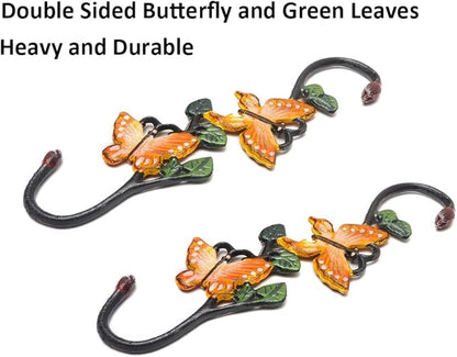 Cast Iron Plant Extension Hanger, Indoor Outdoor S Hooks Plant Hanger for Hanging Plants, Ceiling Extender Hooks for Hanging Flower Pots Baskets, Macrame Plant Holder, Lantern, Birdfeeder