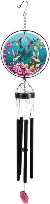 Briarwood Lane Springtime Hummingbirds Illuminated Wind Chime