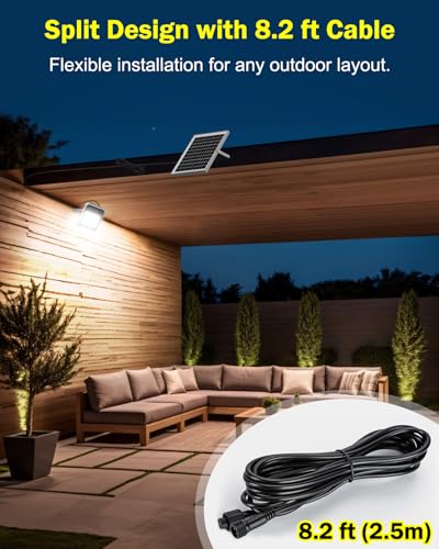 Solar Light Outdoor, Luces Solar Powered Security Flood Light Outside
