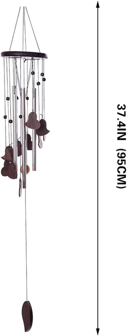 Hand Tuned Aluminum Feng Shui Wind Chime for Patio, Garden, Terrace and Balcony - Beautiful Outdoor Decor WIN-YX26H