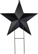 Morning View American Flag Garden Stake Patriotic Decor Metal Star US Flag Yard Sign Bar Star Outdoor Lawn Art Ornament 4th of July Memorial Day Veterans Day Independence Day 16.5 Inches Tall
