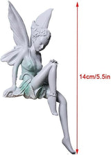 Garden Statues Sitting Fairy Statue Craft Landscaping Yard Decoration,Outdoor Fairy Tale Angel Statue Decoration for Landscaping Yard Yard Ornaments Decor