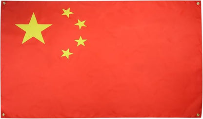AZ FLAG Chinese Flag 150 x 90 cm with 4 Eyelets for Balcony or Wall