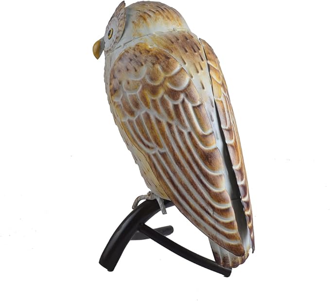 Owl Statue Metal Owl Sculpture Garden Decoration Metal Owl Ornament Yard Art for Yard Outdoor Indoor Home Decoration