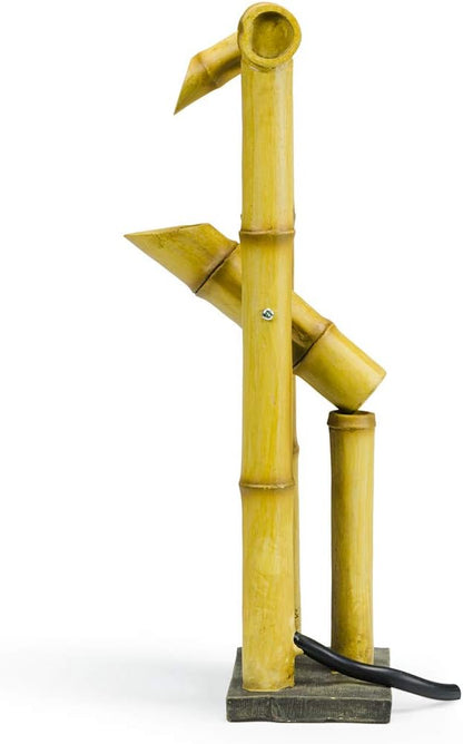 Aquascape Deer Scarer Bamboo Fountain Fountain for Ponds and Water Gardens, Shishi-Odoshi Inspired, Poly-Resin | 78306
