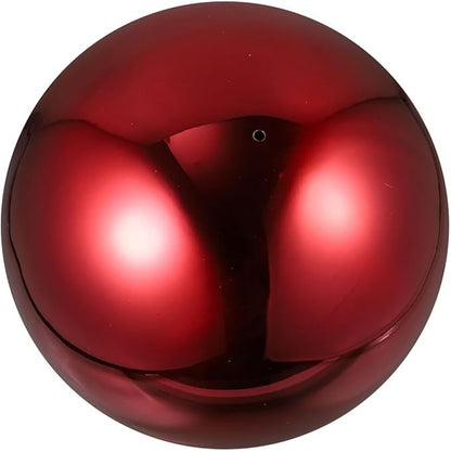 ARTIBETTER Stainless Steel Gazing Globe Mirror Ball 120mm Reflective Garden Sphere Outdoor Patio Decoration Polished Red Metal Sculpture
