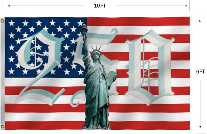 250th Birthday 250 Years 1776 2026 American Flag 6X10Ft, US Statue of Liberty, Double Side Printed Flags, Men Women Banner,Vibrant Colors, Double Stitched with 2 Brass Grommets, Bar Garden Street Decoration, GYM, Office Decor,Indoor Outdoor Use,Gifts. ...