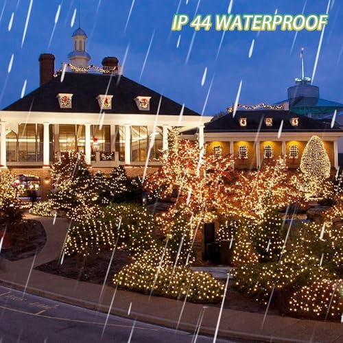 FUNPENY 164FT 500 LED String Lights - 8 Modes, Waterproof, Warm White