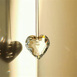 1PCS AB Color Heart Crystal Sun Catchers, Hanging Suncatchers with Glass Prism, Rainbow Maker for Windows, Balcony, Kitchen, Garden Decoration (AB Color Heart 1PCs)