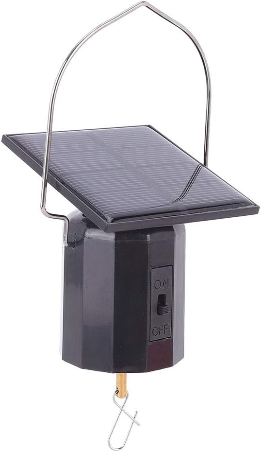 Solar Powered Wind Spinner Motor, Solar Powered Wind Chime Ornament Hanging Rotating Motor for Hanging Display Garden Yard Patio Lawn Outdoo