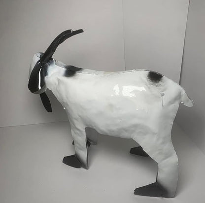 Decorative Rustic Metal Goat - Animal Metal Art, Home Metal Decor