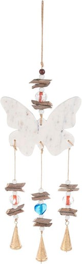 Ganz Hanging Musical Windchime Decorative Outdoor Garden Ornament 28 Inch Marble Butterfly